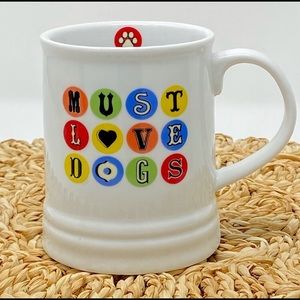 Must Love Dogs Coffee Mug <> Fringe 14 oz double-sided